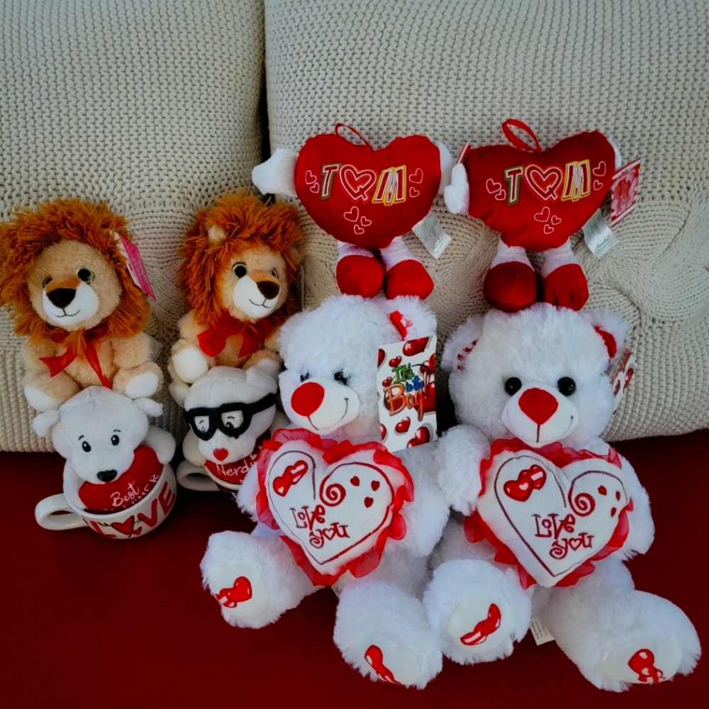 Valentines Days kids and family bundle Peluches